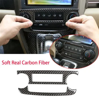 

Soft real Carbon Fiber Switch Panel Cover Central Control Car Interior Trim New