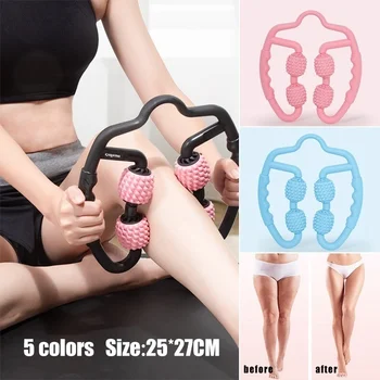 

Foam Shaft Massage Roller U Shape Roller Muscle Relaxer Arm Leg Neck Tissue Four Wheels Roller Fitness Gym Yoga Pilates Sports