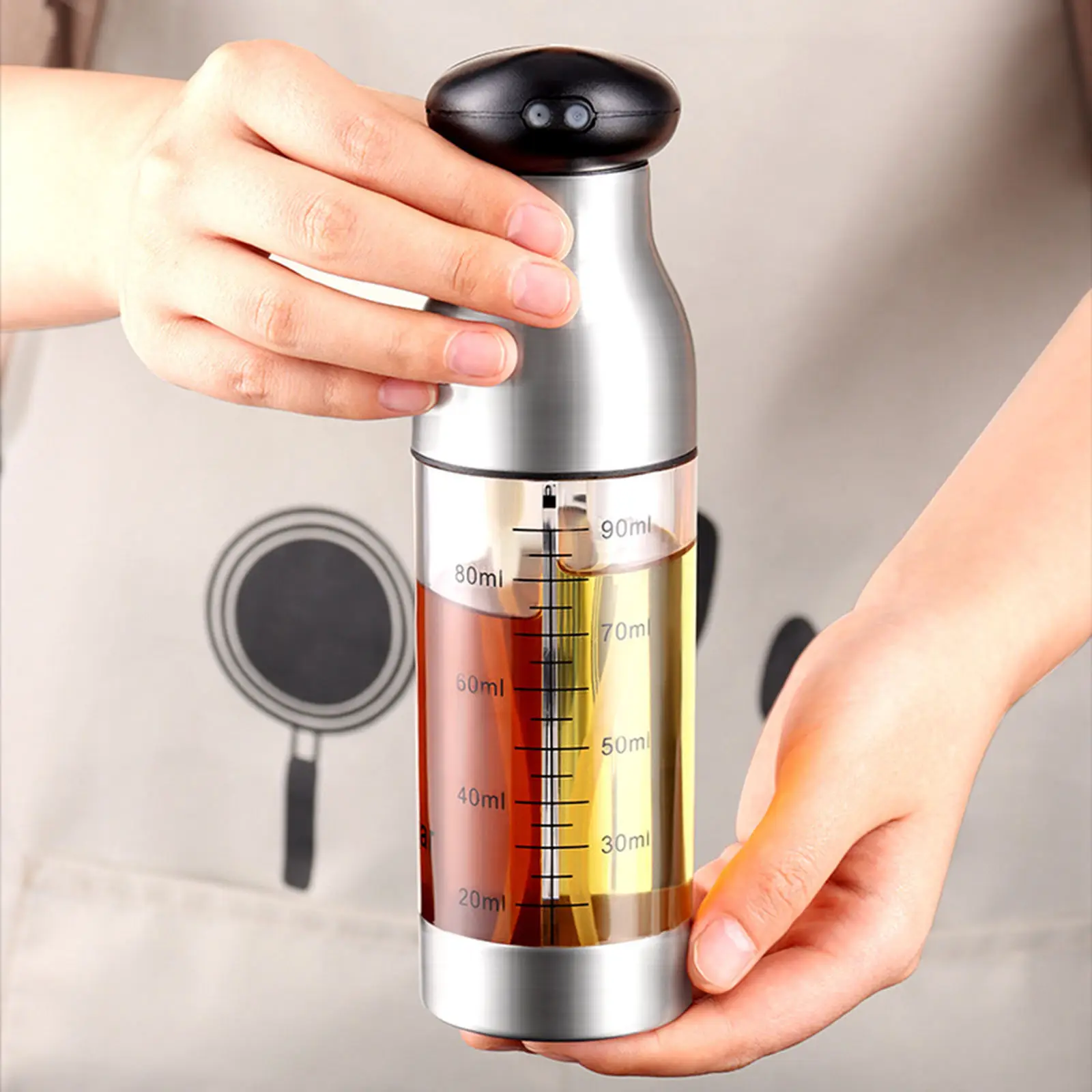 Oil Sprayer Bottle Double Nozzles Kitchen Gadget for Outdoor Barbecue Frying | Дом и сад