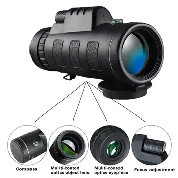 

40x60 Hd Telescope Double-tuning Outdoor Camera Monocular Telescope Photography Photo Artifact For Taking Photo