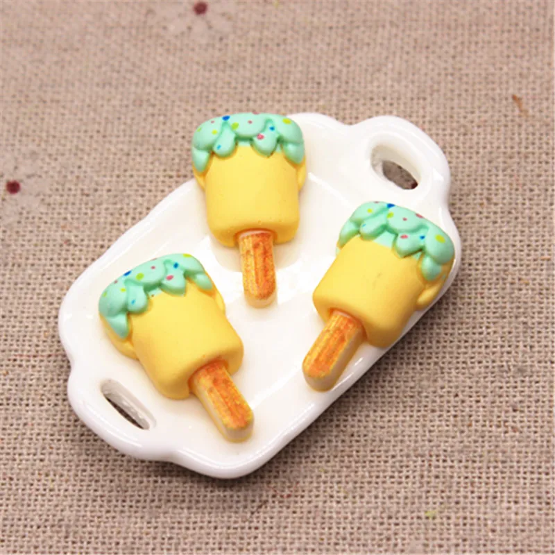 20pcs Hand Painted Resin Kawaii Colorful Lollipop Flatback Cabochon Simulation Food Art Supply Decoration Charm Craft,high 24mm