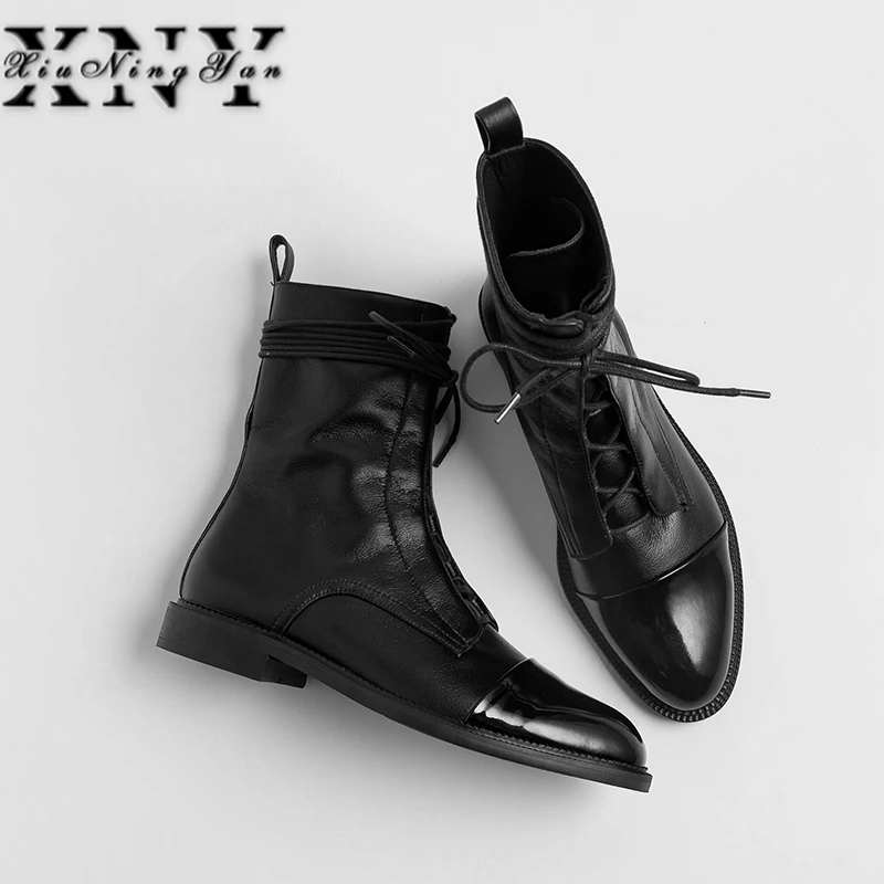 soft leather lace up ankle boots