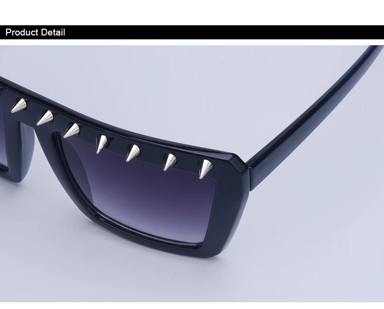 Vazrobe мужские солнцезащитные очки в стиле стимпанк Женские винтажные солнцезащитные очки с шипами для мужчин и женщин ретро череп скелета в стиле панк кошачий глаз хип-хоп
