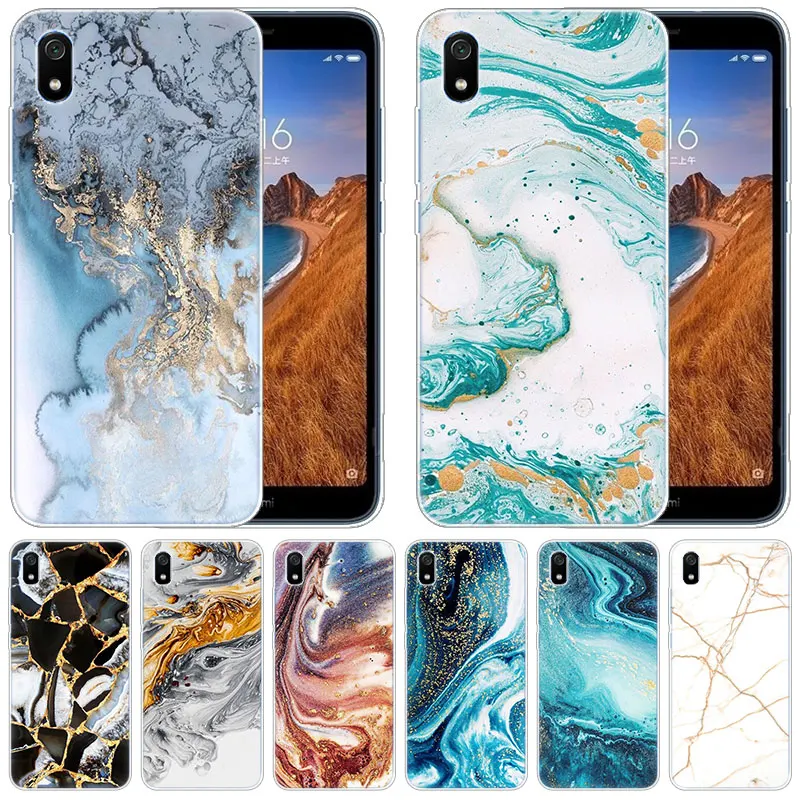 

luxury Silicone Case Luxury Marble Pattern for Xiaomi Redmi K20 Pro 7 7A 6 6A 4X 5 Plus S2 GO Note 8 7 6 5 Pro 4 Fashion