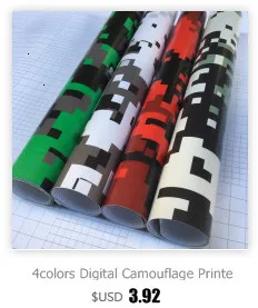 Новое поступление 50x100 см/200 см черный белый синий красный камуфляж винил автомобиль самоклеящаяся оберточная бумага-пленка Фольга Наклейка для авто мотоцикла