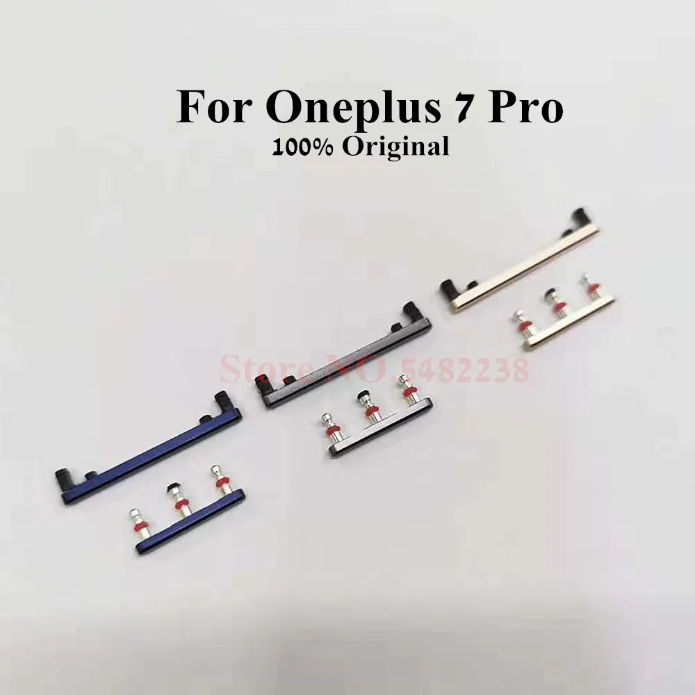 

10set/Lot Original Power Volume Side Buttons For Oneplus 7 pro 1+7 pro Power switch ON OFF side keys Replacement parts