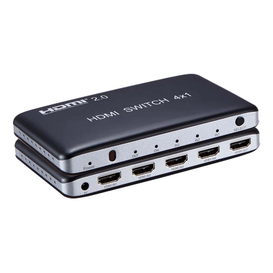 HDMI 2.0 Switch 4x1 HDMI Switcher Converter 4 in 1 out 4K@60Hz 3x1 Switch 3 input 4K 3D for PS3 PS4 DVD Computer PC to TV HDTV