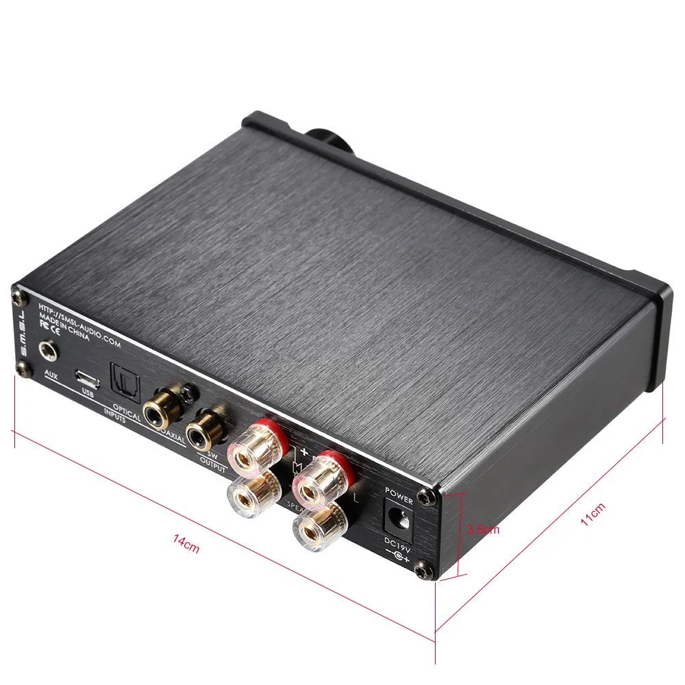 Портативный цифровой Hi Fi усилитель мощности S. M.s.l Q5 pro Mini 3 5 мм AUX