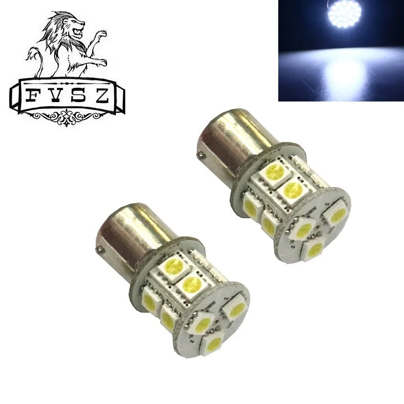 2Pcs BA15S 1156 LED 12V 5050 Car Auto Bulbs 13 SMD Styling Show Wide