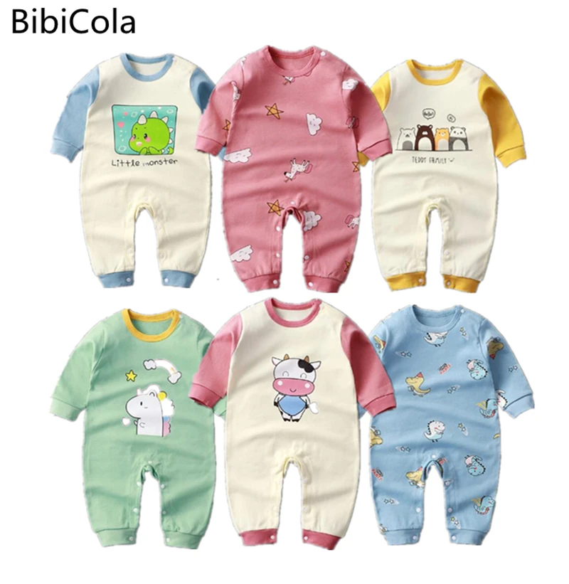 Hot Sales Baby Clothes Set Spring and Summer bodysuit Baby Boy Jumpsuit Baby girls Rompers Onesies Long Sleeve  Clothing Pajamas cheap baby bodysuits	