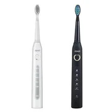 Seago – brosse à dents électrique Rechargeable USB pour adulte, étanche, nettoyage en profondeur, avec 2 têtes de rechange
