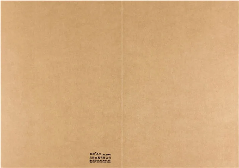 100 pcs A5 paper file folder with pocket kraft Black colors to chose,Size 22*15cm