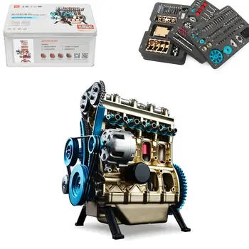

Teching 1:24 Four-Cylinder Engining Full Aluminium Alloy Model Collection Educational Adult Toys Teaching Toys for Kids