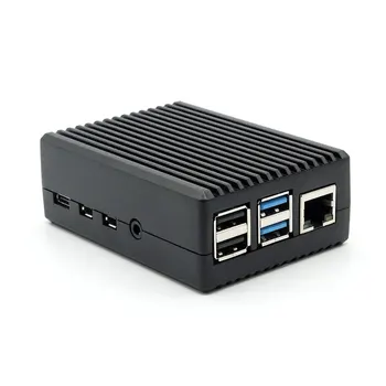 

Raspberry Pi 4 Model B Black Dark Gray Aluminum Alloy Case Passive Cooling Shell Metal Enclosure Heat Dissipation for Pi 4