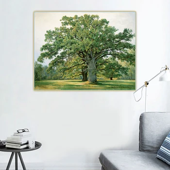 

Citon Ivan Shishkin《Oaks In Old Peterhof》Canvas Art Oil Painting Artwork Poster Picture Backdrop Wall Decor Home Decoration