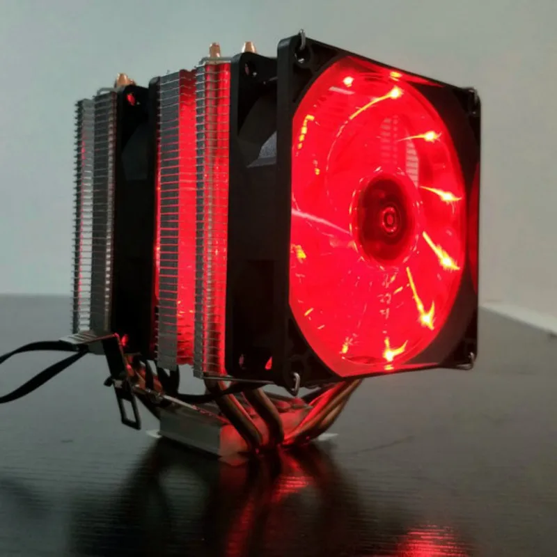 6 тепловых трубок двухбашенного охлаждения 9 см RGB вентилятор Поддержка 3 вентилятора 3PIN cpu вентилятор для Intel и для AMD cpu кулер