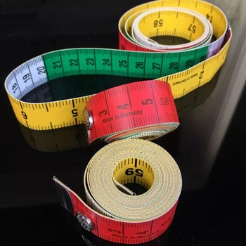 

1 pc 1.5M/60In Soft Tape Measure Sewing Ruler Sewing Tailor's Measure Sewing Tools with Snap Fasteners