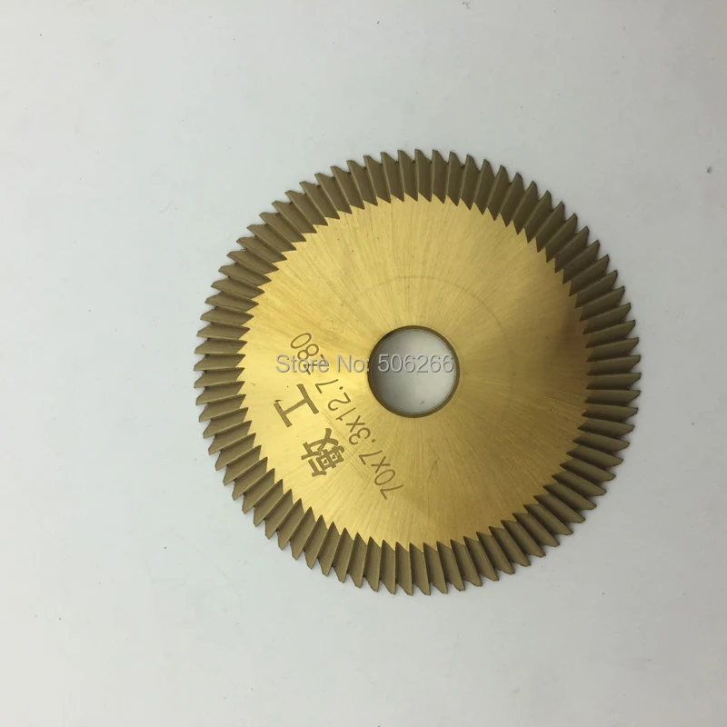 

70*7.3*12.7 Z80 key cutter for 100-E1 left Key Machine Wheel cutters blade locksmith tools key cutter machine