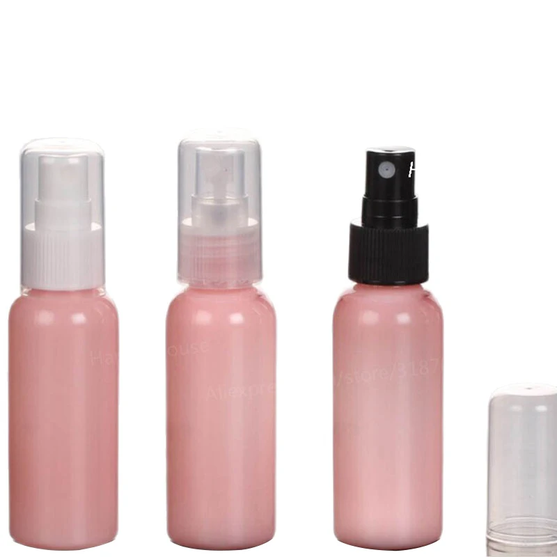 

30 x 50ml High Quality Pink Perfume Mist Sprayer Bottle With Full Cover 50cc Cosmetic Packaging