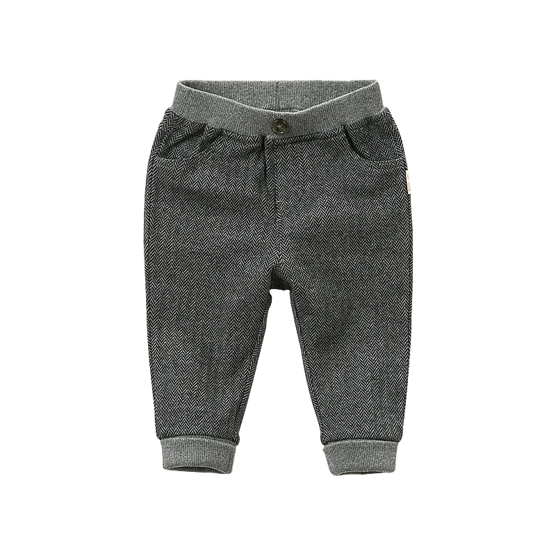 dark gray DBJ10984 dave bella/осенне-зимние однотонные Штаны унисекс для малышей Детские длинные штаны брюки для малышей - Цвет: dark gray