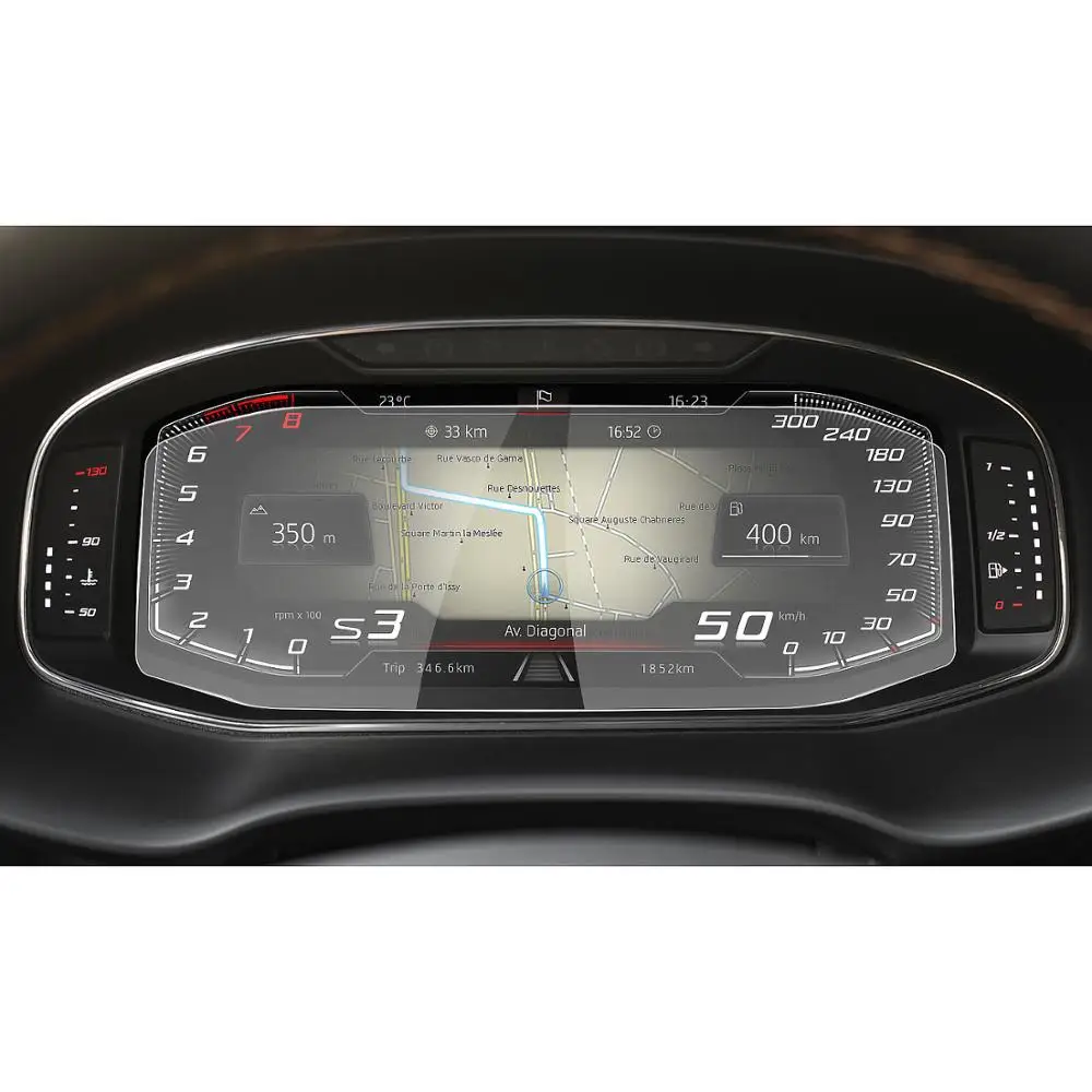 RUIYA Car Screen Protector For CUPRA Ateca/Tarraco/Arona/Ibiza 2019 2020 LCD Instrument Panel Screen Auto Interior Accessories