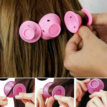 

10pcs Magic Hair Care Rollers for Mushroom Curlers Sleeping No Heat Soft Rubber Silicone Hair Curler Twist Hair Styling DIY Tool