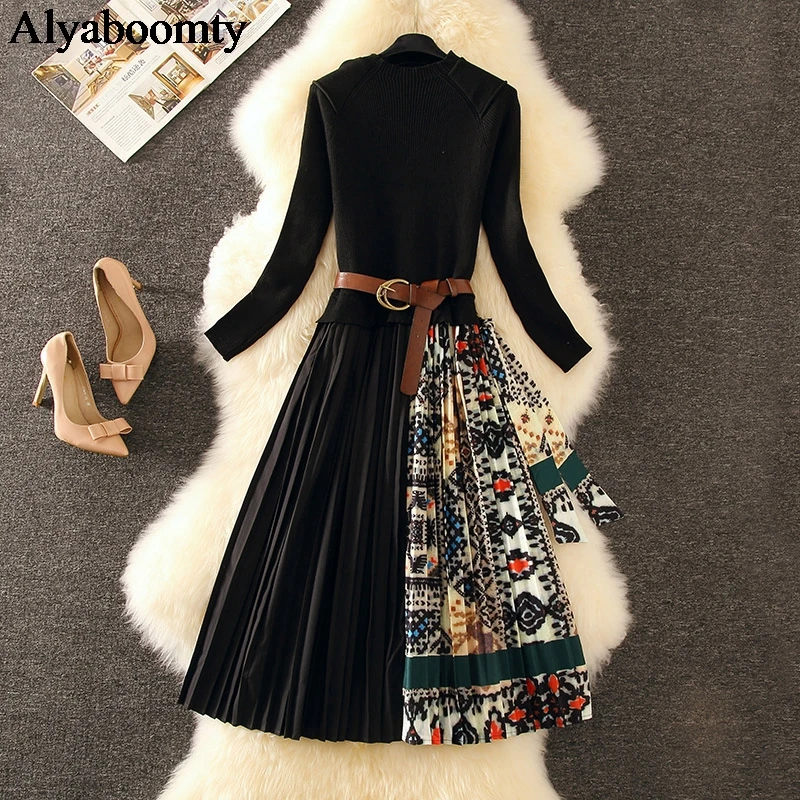 womens navy sweater dress