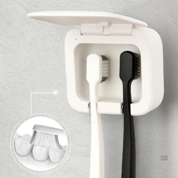 

Ultraviolet Electric Toothbrush Sterilizer Bathroom Wall-mounted Storage Rack Free Punch Brush Holder Bathroom Accessories LD169