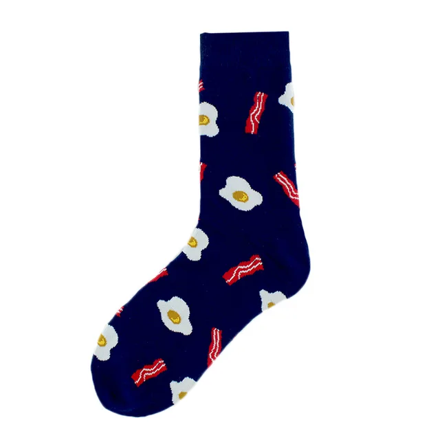 Unisex Fashion Art Men Sock 3D Print Fruit Happy Socks Avocado Apple Cherry Crew Men Funny Meias Cotton Harajuku Soft Socks 16
