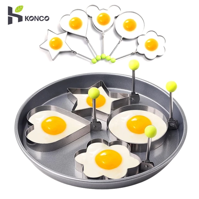 Stainless Steel Hamburger Omelette Device  Baking Rings Stainless Steel -  Baking - Aliexpress