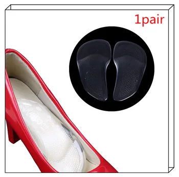 安い 1 ペアユニセックスゲル挿入クッション足マッサージ中前足アーチサポート靴の中敷パッド