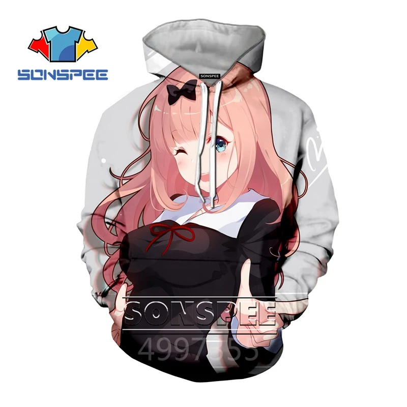 SONSPEE/Новинка, толстовка с 3D принтом в стиле хагуя самы Love Is War детские толстовки уличная толстовка с капюшоном для мальчиков и девочек-подростков, Пуловер детский топ, C122 - Цвет: 2
