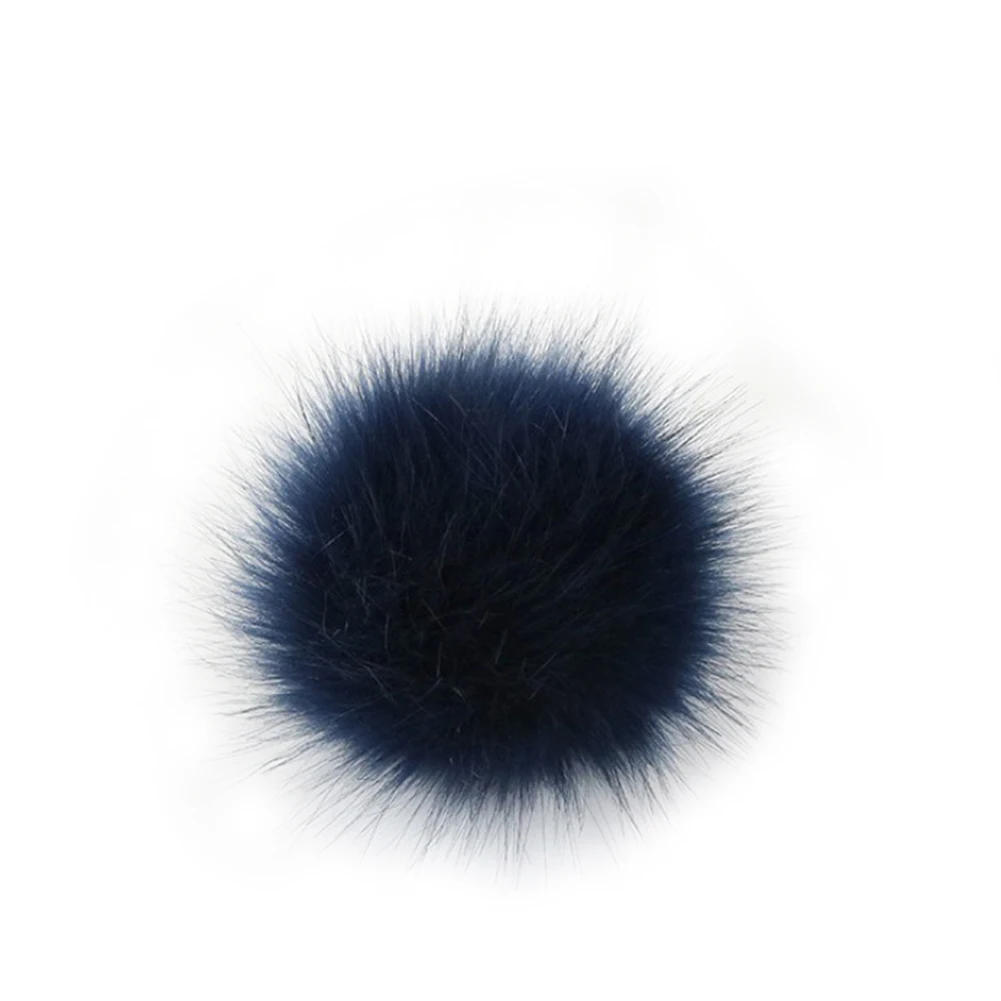 1PC 8cm Faux Fox Fur Pom Pom Ball For Hat Clothes Shoes Decoration Kids Girls Clothes Decor For DIY Crafts Accessories Material