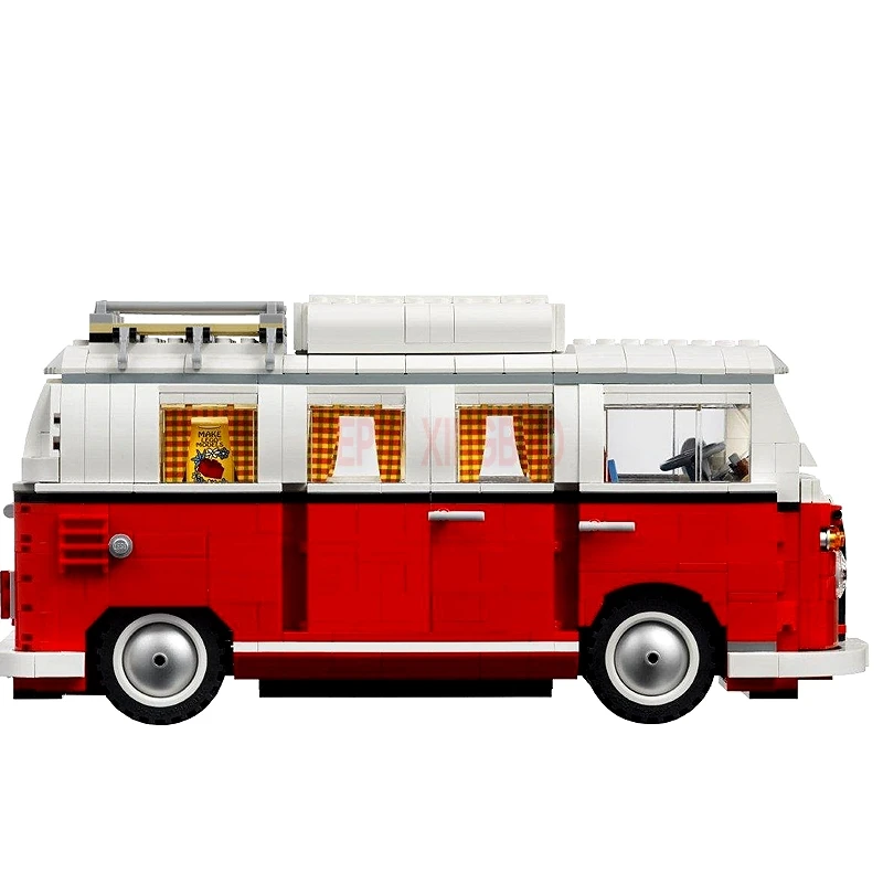 LP 20021 technic наборы бортовой прицеп LP 21001 Volkswagen T1 Camper модель автомобиля-фургона строительные блоки кирпичи игрушка подарок leleings 8109