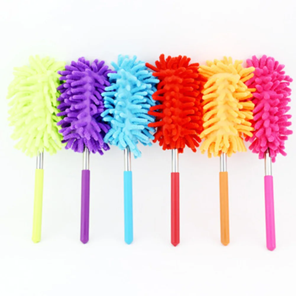 Dusting Brush with Extendable Telescoping Pole Telescoping Microfiber