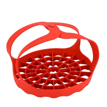 

Silicone Handheld Food Steamer Vegetable Washing Draining Device Pressure Cooker Egg Rack Steam Tray Cooking Tools