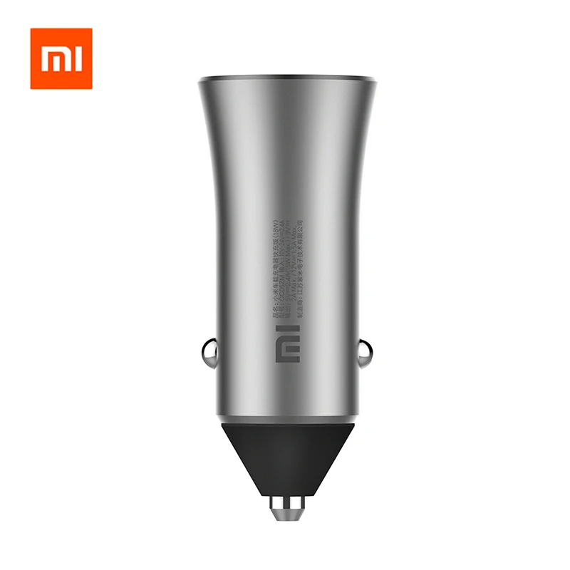 

Xiaomi Mi Car Charger 18W Fast Charge Edition Dual USB Unuversal Quick Charge 5V/2.4A 9V/2A 12V/1.5A Max With LED Light tips