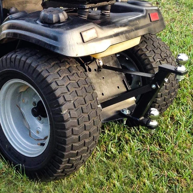 Attelage de Remorque pour Tondeuse à Gazon, Tracteur de Jardin,  Construction en Fer Solide, Assez pour Tout Remorquer