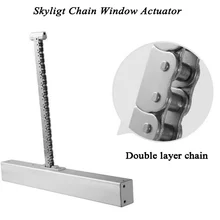 Actuador de ventana inteligente accionado por cadena, automatización automática de ventanas abiertas, tragaluz, control remoto, 600mm de longitud de viaje