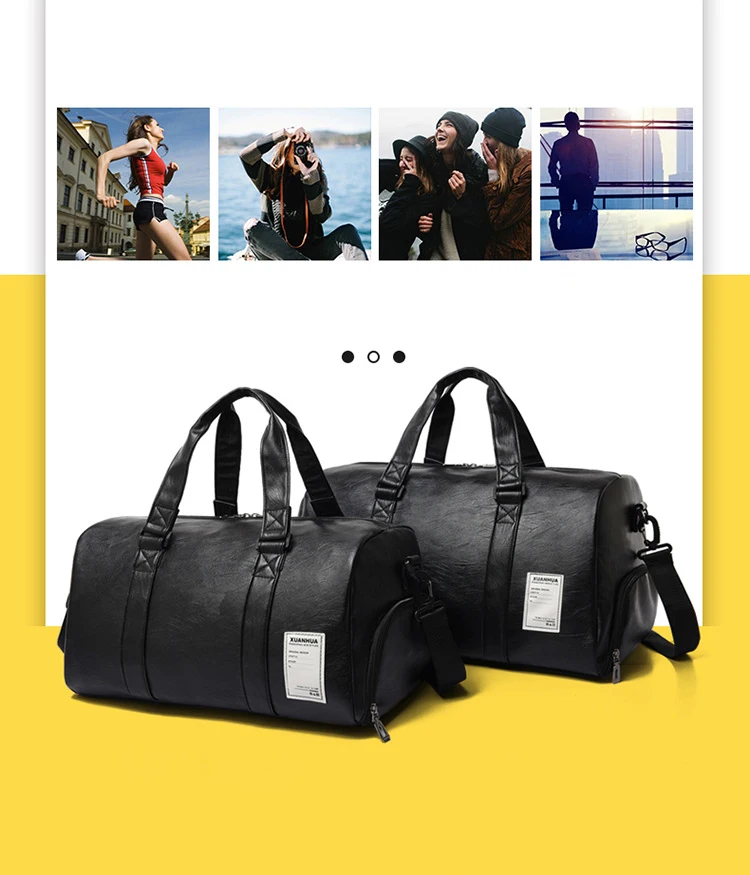 Модные водонепроницаемые сумки для занятий фитнесом, шикарная дорожная сумка для мужчин и женщин, черные сумки на плечо, портативная вместительная сумка-мессенджер