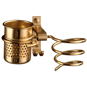 

Hair Dryer Rack with Cup Hair Dryer Rack Households Rack Hair Blow Dryer Holder Aluminum Shelf Bathroom Accessories