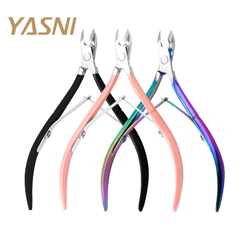 

Nail Cuticle Scissors Stainless Steel Manicure Pedicure Tools Pink/Black/Rainbow Dead Skin Scissor Nipper Clipper Tool NT114