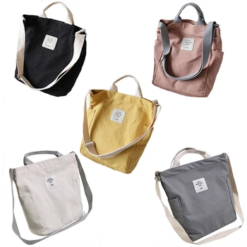 

Women Fashion Casual Canvas Multifunctional Messenger Bag Ladies Shoulder Bags Bookbag Large Shopping Bag Tote