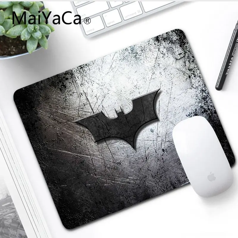 No LockEdge 20x25cm MaiYaCa ваш собственный коврик с логотипом Бэтмена, игровой коврик для геймера, коврик для мыши, игровой коврик для ноутбука, коврик для мыши, игровой коврик для мыши - Цвет: No LockEdge 20x25cm