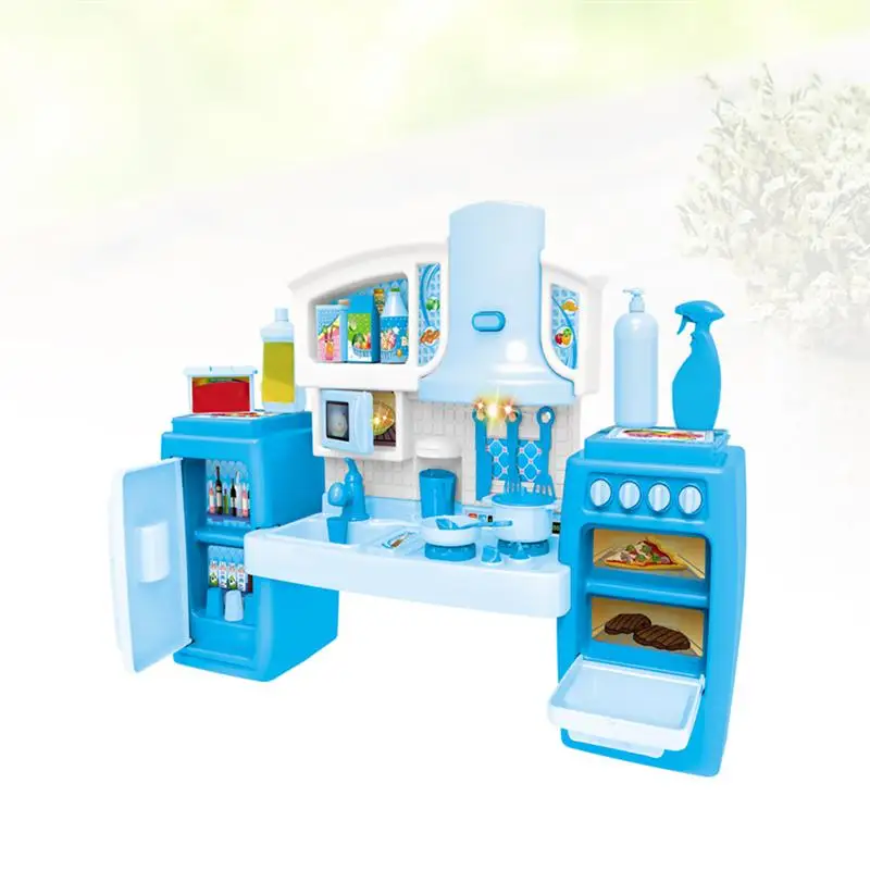 1 набор кухонных игрушек, набор для приготовления музыки, большой легкий ABS набор для приготовления пищи, кухонный игровой набор для детей, малышей, детей
