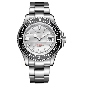 

Parnis Automatic Mechanical Watches Men Diver 21 Jewel Miyota8215 Swim Waterproof 5bar Sapphire Crystal Relogio Masculino 2019