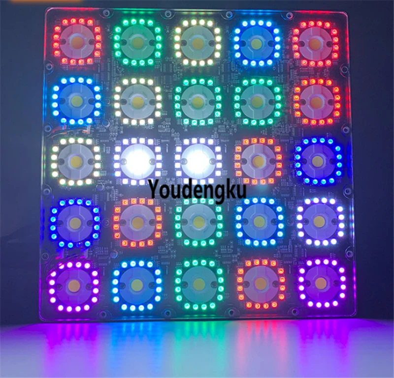 4 шт. с flightcase dj огни 25 шт. led COB Матрица led DMX пиксель rgb led диджей мерцающий свет сценический эффект Освещение