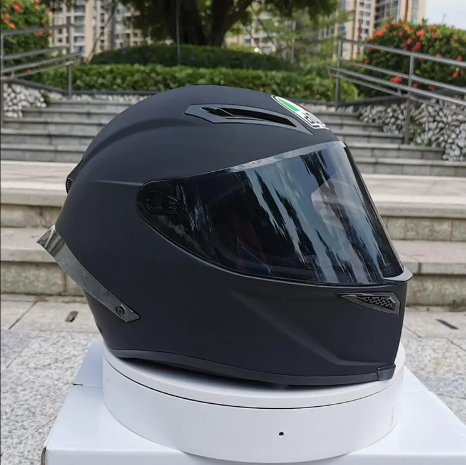 Новое поступление мото rcycle шлем унисекс полный шлем Зимний сезон безопасность черный шлем