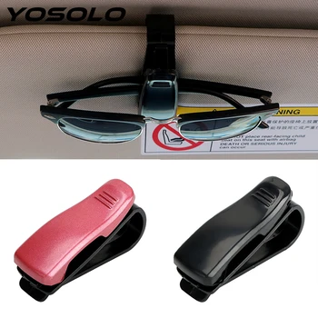 

Car Glasses Case Clip Eyewear Ticket Card Clamp Fastener Cip Portable Car Sun Visor Sunglasses Holder Auto Accessories