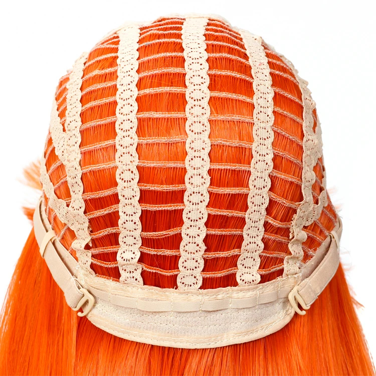 Aigemei синтетический парик из высокотемпературного волокна длинные шелковистые прямые волосы парики для женщин розовый оранжевый черный парик косплей или вечерние